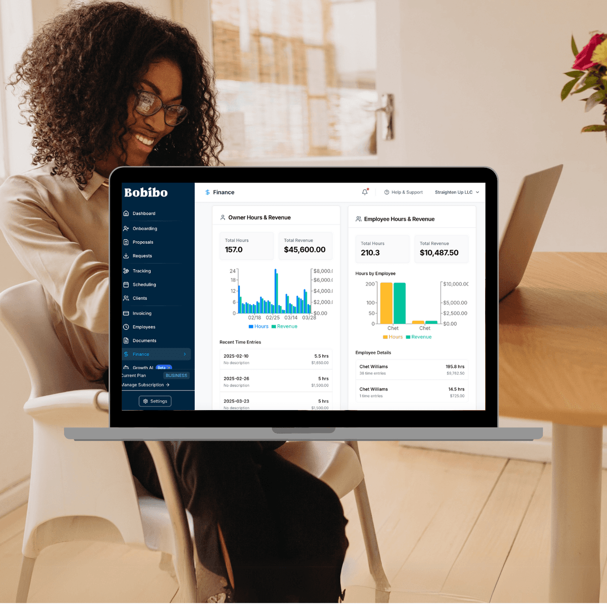 Financial insights and charts