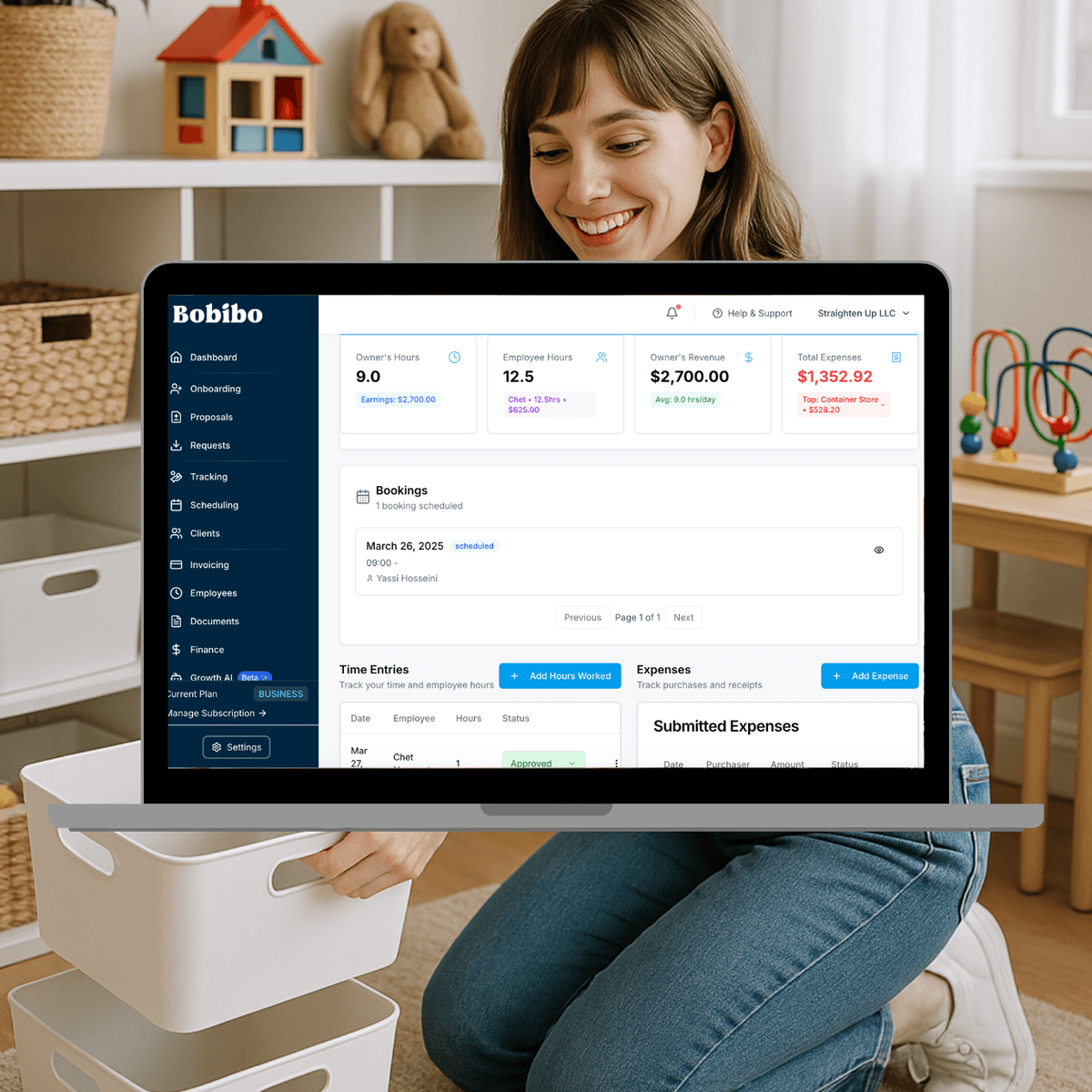 Intuitive client management interface